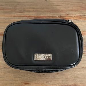 Crabtree and Evelyn zippered leather pouch